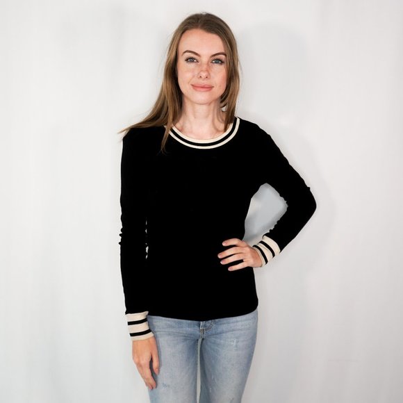 VIKTORIA + WOODS Magento Crew Black Wool Sweater - Picture 5 of 6